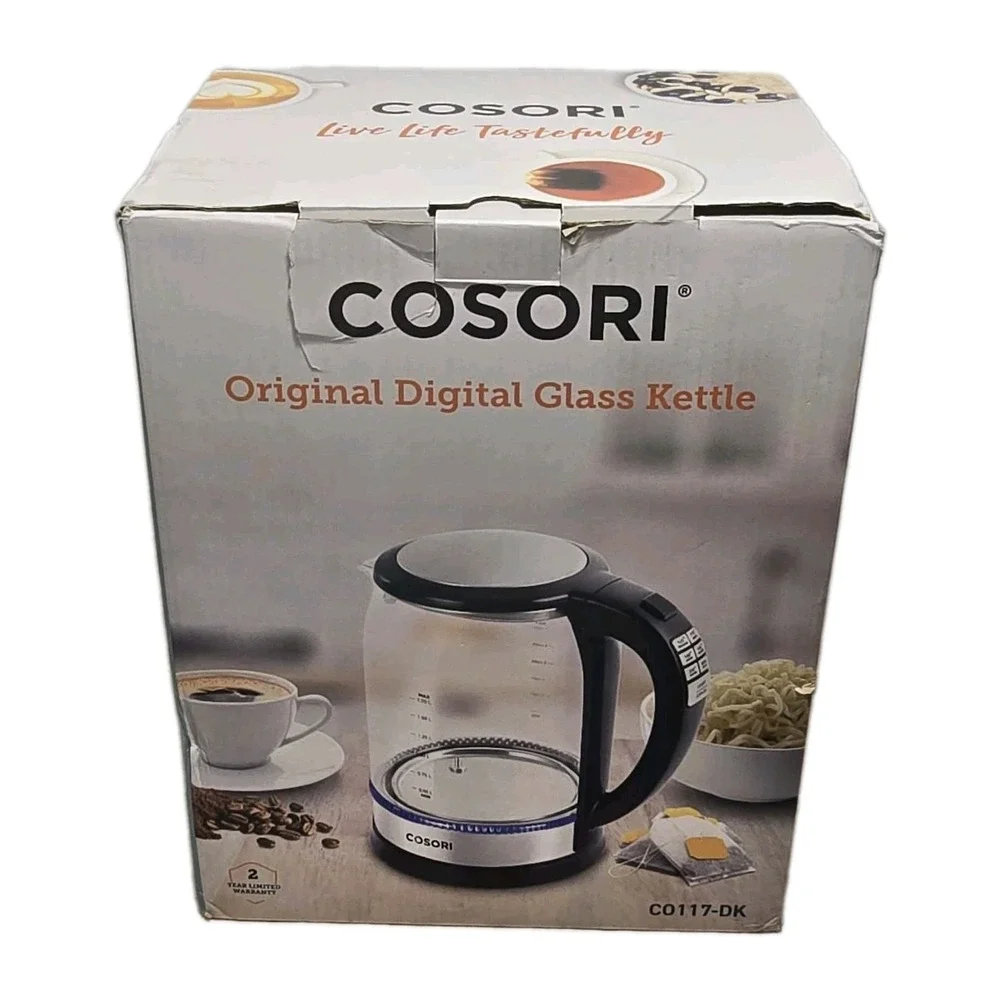 COSORI CO117-DK Original Digital Glass Electric Kettle 1.7L New Open Box